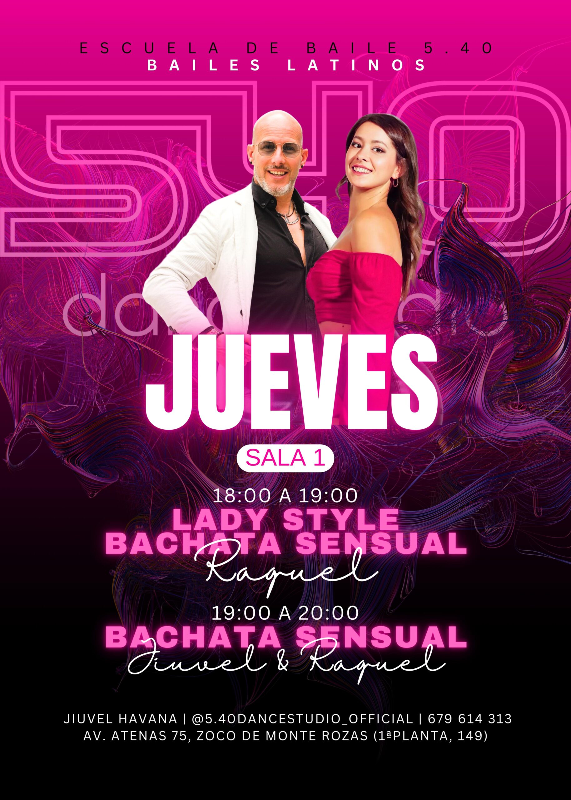 ¡Nuevas clases de Bachata Sensual los jueves con Raquel y Jiuvel!
